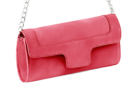 Handcrafted women's elegant clutch in premium carnation pink leather. Perfect for weddings, ceremonies, and parties.  
                Choose from our luxurious collections of leather and fabric to perfectly match your clutches to your outfits.